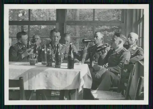10x Foto Soldaten Luftwaffe im Biergarten Restaurant im Münsterland 1940