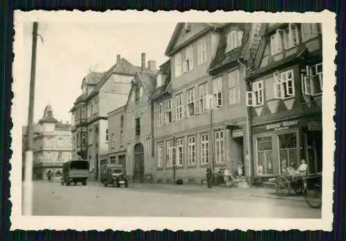 Foto Straßenansicht kleine Stadt in Niedersachsen Wo ? um 1940