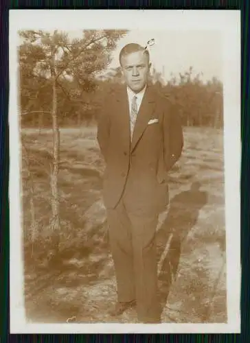 13x Foto feiner Herr lächelnd gut aussehend Portrait 1925-30