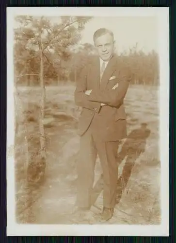 13x Foto feiner Herr lächelnd gut aussehend Portrait 1925-30