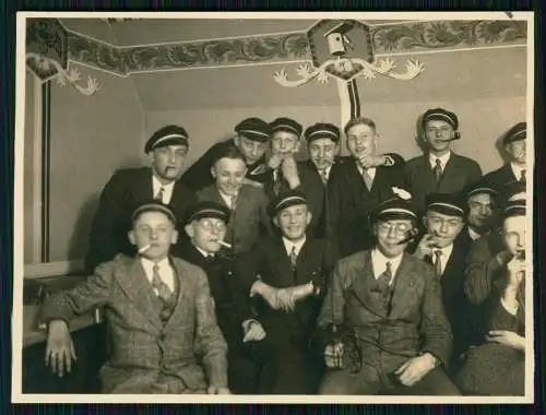 2x Foto AK Studenten Studentika in Sachsen um 1930