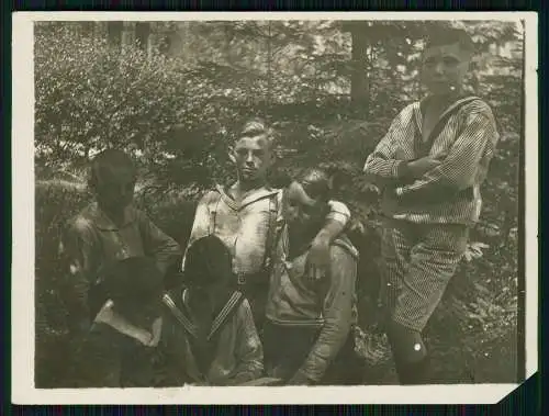 5x Foto Jungs kurze Hose 1924-35 in Sachsen - Info Rückseite