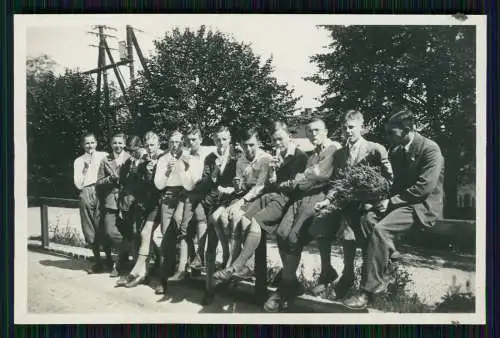 6x Foto Studenten Studentika junge Männer Mädchen Sachsen 1933-37