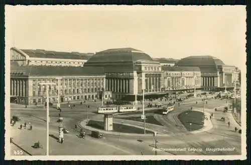 4x AK Reichsmessestadt Leipzig Sachsen Hauptbahnhof und andere Ansichten 1936-40