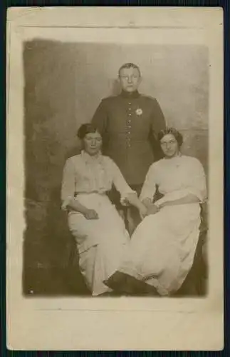 5x Foto AK 1. WK Soldaten in Uniform - diverse Portrait Ansichten