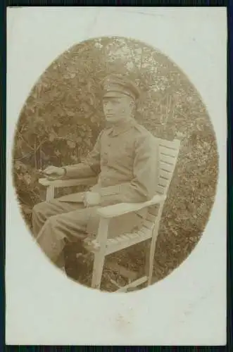 5x Foto AK 1. WK Soldaten in Uniform - diverse Portrait Ansichten