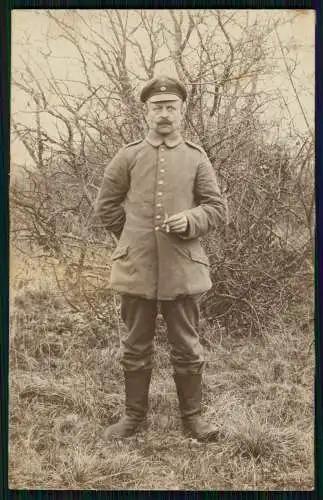 5x Foto AK 1. WK Soldaten in Uniform - diverse Portrait Ansichten