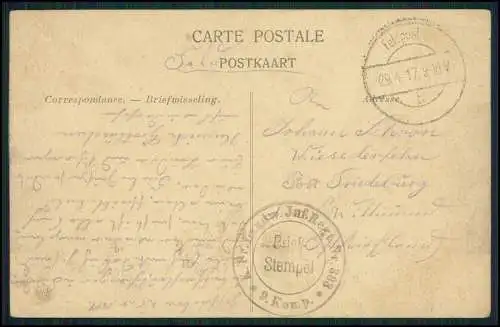 AK 1. WK Blankenberghe Blankenberge Westflandern L'Estacade du Port  1917 gel.
