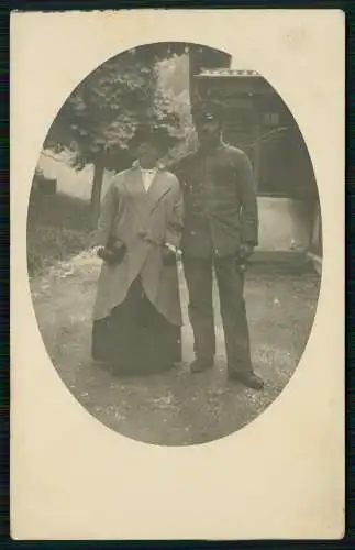 Foto AK 1. WK Soldat -Stempel Kriegsgefangenen Internierung Chur Schweiz 1916