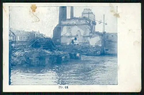 3x AK 1. WK Brimont Marne, von den Deutschen besetztes Hauptfort - 1918 Feldpost