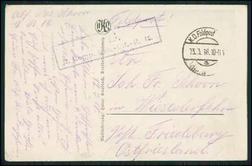 3x AK 1. WK Brimont Marne, von den Deutschen besetztes Hauptfort - 1918 Feldpost