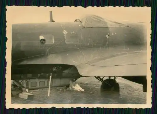 4x Foto 7 x 5 cm altes Papier nach 1945 - German Flugzeug Aircraft