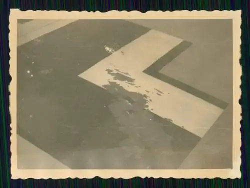 4x Foto 7 x 5 cm altes Papier nach 1945 - German Flugzeug Aircraft