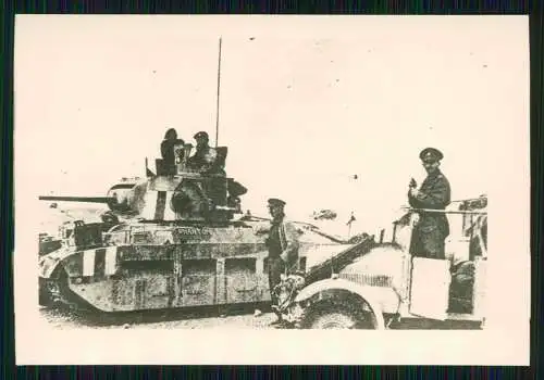 4x Foto 10,5 x 6,5cm - altes Papier nach 1945 - Panzer Tank