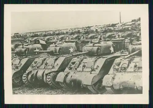 5x Foto 10,5 x 6,5cm - altes Papier nach 1945 - Panzer Tank