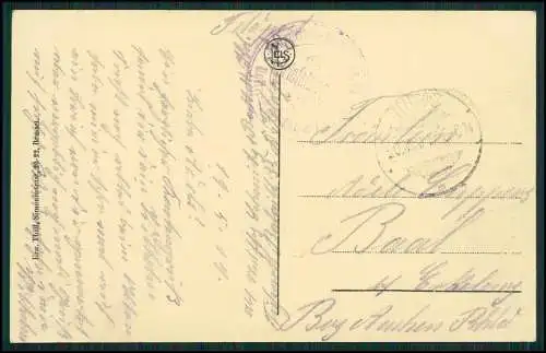 AK 1. WK Meenen Menen Lys Westflandern Vlasijverheid Flusspartie 1917 Feldpost