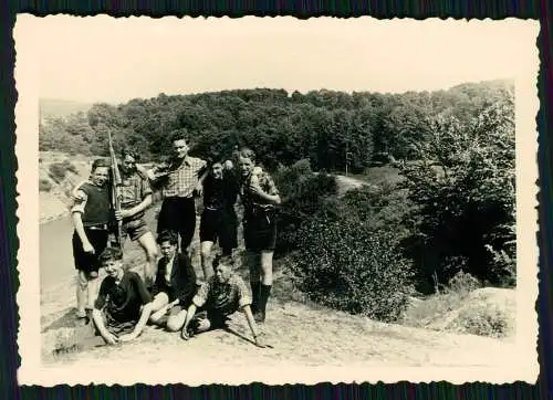 8x Foto Jungs kurze Hose Porta Westfalica Kaiser Wilhelm Denkmal Vlotho Minden