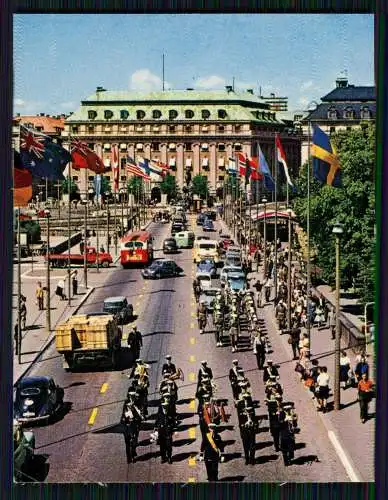 10x alte Fotos in Farbe 9x7cm - Stockholm Schweden diverse Ansichten Info Rücks.