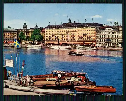 10x alte Fotos in Farbe 9x7cm - Stockholm Schweden diverse Ansichten Info Rücks.