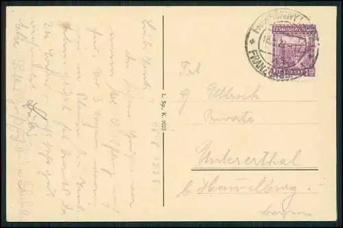 AK Franzensbad Frantiskovy Lazne Kaiserbad FRANTIŠKOVÉ LÁZNĚ 1928 gelaufen
