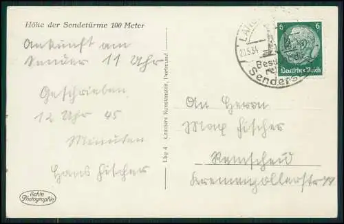 Foto AK Langenberg Velbert im Rheinland - Sender Langenberg - 1934 gelaufen