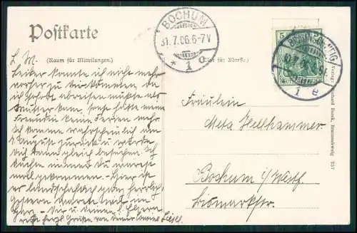 AK Braunschweig - Blick auf das Gildehaus Demmersches Haus - 1906 gelaufen