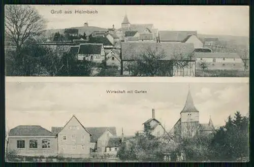 AK Heimbach Eifel - Wirtschaft Gasthof Gasthaus mit Garten - 1913 gelaufen