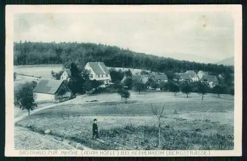 AK Heppenheim im Odenwald in Hessen, Gasthaus zur Juhöhe Inh. A. Höfle 1914 gel.