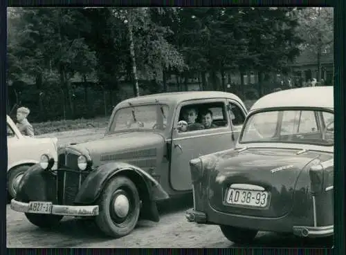 Foto alte Autos DKW Audi Trabant um ca. 1950-60