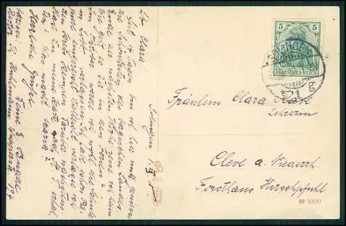 AK Solingen im Bergischen Land, Müngstener Brücke, Dampflok 1910 gelaufen