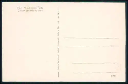 AK Kalkar Calcar  am Niederrhein - Partie am Hanselaerer Tor - Windmühle 1910
