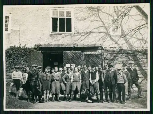 9x Foto - Jungs Kurze Hose 1937 Kameradschaftsabend L.W.S. u.a. im Sauerland ?