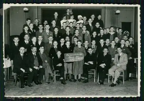 9x Foto - Jungs Kurze Hose 1937 Kameradschaftsabend L.W.S. u.a. im Sauerland ?
