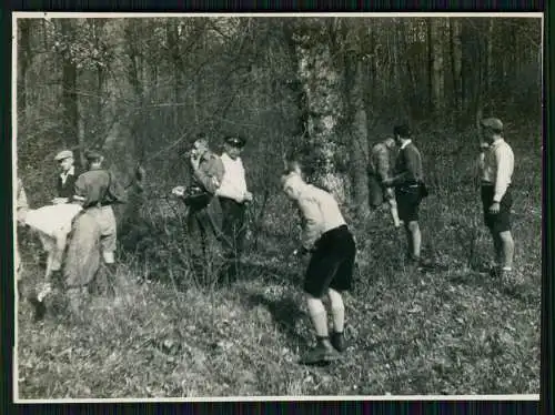 9x Foto - Jungs Kurze Hose 1937 Kameradschaftsabend L.W.S. u.a. im Sauerland ?