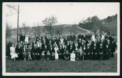 4x Foto AK lustige Gesellschaft Damen Herren Feier Ausflug um 1940 Sauerland ?