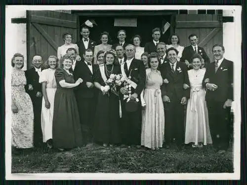4x Foto AK lustige Gesellschaft Damen Herren Feier Ausflug um 1940 Sauerland ?