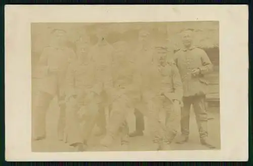 5x Foto u. AK 1. WK - Soldaten an der Front - Feldpost gelaufen 1916