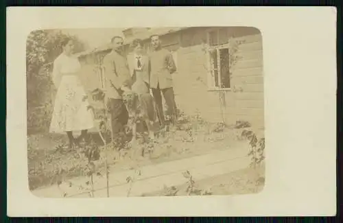 5x Foto u. AK 1. WK - Soldaten an der Front - Feldpost gelaufen 1916