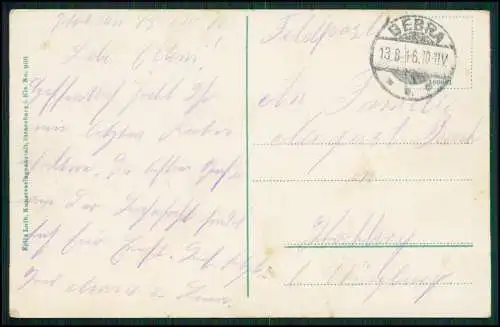 AK Bischheim Elsaß Elsass Bas Rhin Hauptstraße Straßenbahn - 1916 gel. Feldpost
