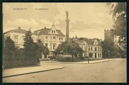AK Oldenburg im Großherzogtum Oldenburg, Friedensplatz 1915 Feldpost gelaufen