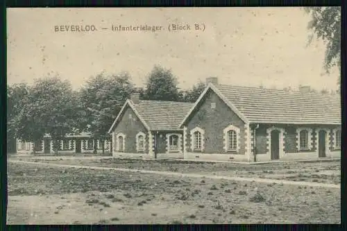 4x AK 1. WK - Beverloo Beverlo Beringen Flandern Limburg Infanterielager Bahnhof