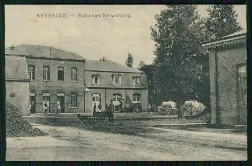 4x AK 1. WK - Beverloo Beverlo Beringen Flandern Limburg - Kommandantur-Kasino