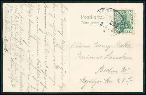 AK Steinbergen Rinteln Bad Eilsen - Schloß Arensburg 1913 Bahnpost gelaufen