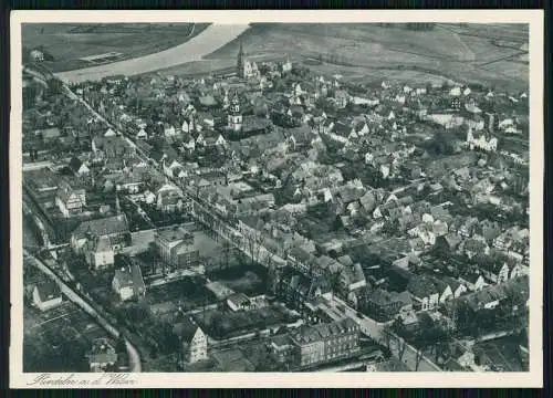 AK Ansichtskarte Postkarte Rinteln an der Weser - Fliegeraufnahme Luftbild 1936