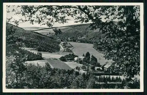 AK Ansichtskarte Postkarte Siegen - Blick in das Numbachtal Häuser Straße uvm.