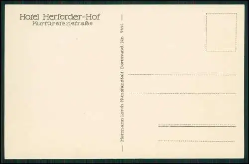 AK Ansichtskarte Herford - Hotel Herforder-Hof Kurfürstenstraße 1925