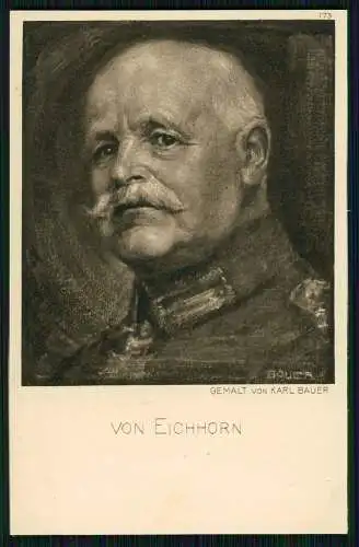 AK 1. WK - Der Krieg 1914/15 in Postkarten - Generaloberst von Eichhorn Portrait