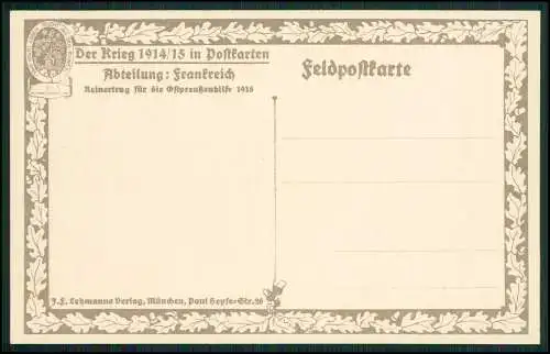 AK 1. WK - Der Krieg 1914/15 in Postkarten -FISCHERHÄUSCHEN bei FEUILLÈRES Somme