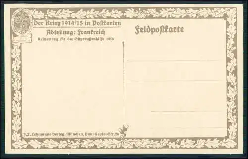 AK 1. WK - Der Krieg 1914/15 in Postkarten -Le Mesnil Somme, Kirche L'Eglise ...
