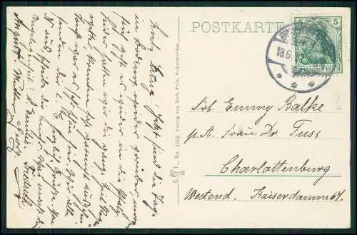 AK Bodenwerder a. d. Weser - Blick vom Eckberg auf den Ort - 1912 gelaufen